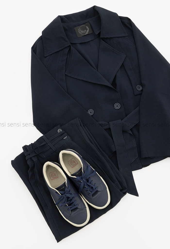 ست کت شلوار جلو شنل @کد1005370